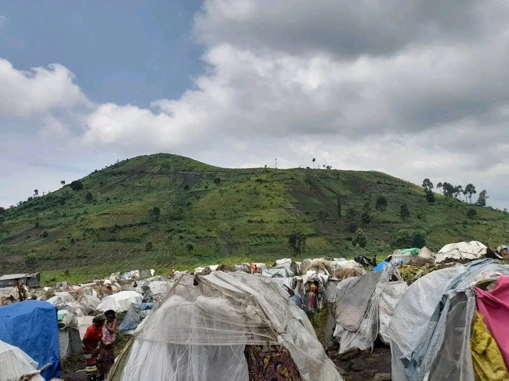 Home Vue d'un site de deplacés internes au Nord de Goma fuyant les affrontements entre Gouvernement de le RDC et M23-AFC