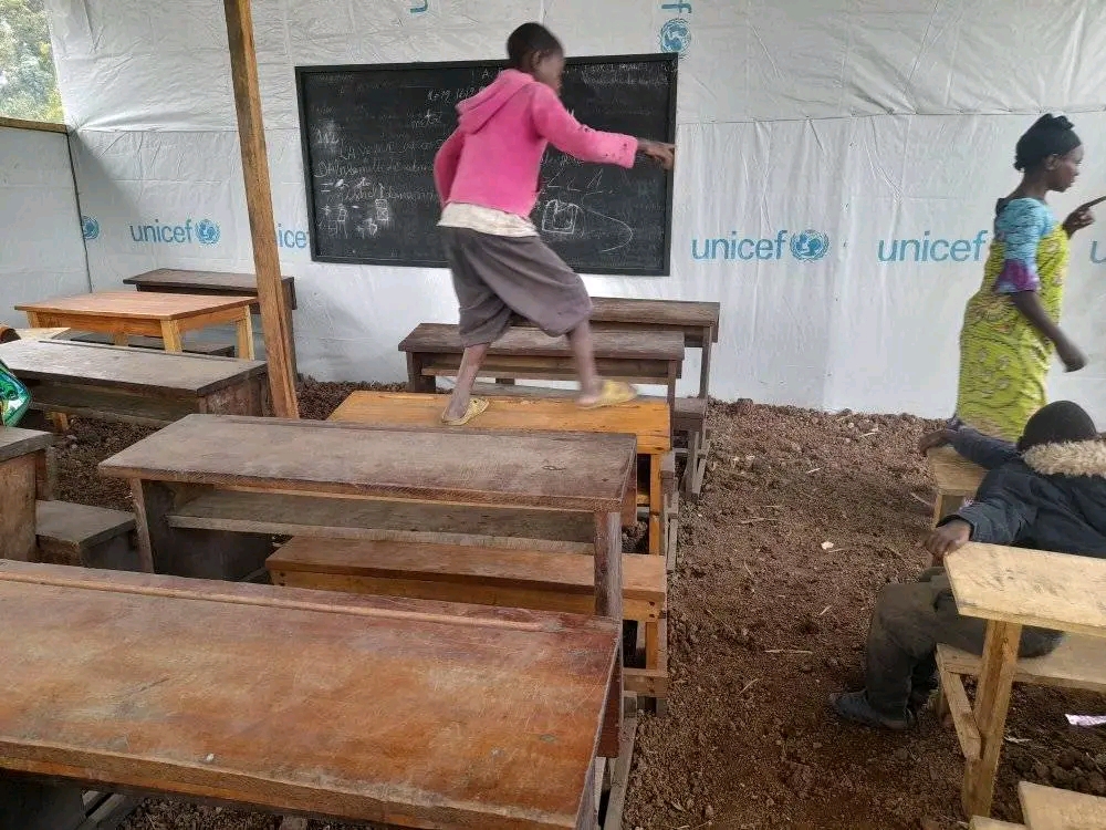 Home idp congolese child in north kivu. pc elikia afrika